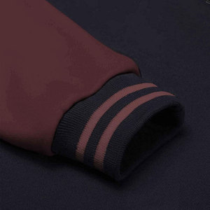 2026 Waterproof Reversible Men's Plus Size Fashion Varsity <b>Jacket</b> With Wool And Fur Detail - Product Image 4