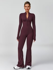 Elegante Mono Deportivo con Cierre para Entrenamiento y Rendimiento |   Tela Suave de Alta Elasticidad, Spandex-Poliéster - Product Image 2