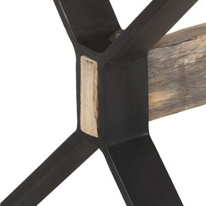 Mesa de Comedor con Acabado de Madera de Mango Rústica - Product Image 6
