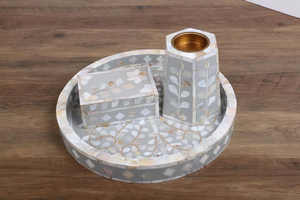 Elegante Quemador de Incienso con Incrustaciones de Madreperla, Mubkhar Árabe Personalizado, Religioso, Hecho a Mano, Ecológico y de Lujo - Product Image 2