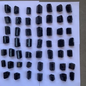 Tự nhiên thô Đôi Chấm dứt Đen Tourmaline đá quý Tôn Giáo - Product Image 3