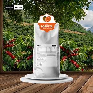 Café Robusta Vietnamita Puro Tostado Claro, Venta al por Mayor, Marca Privada OEM, Café Milano Grado Full City + Origen Dak Lak - Product Image 1