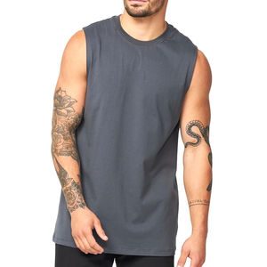 Camiseta sin Mangas para Hombre, Tejido de Algodón, Ecológica, Transpirable, de Secado Rápido, para Gimnasio, Entrenamiento, Fitness, Ropa Deportiva, Estilo Urbano - Product Image 6