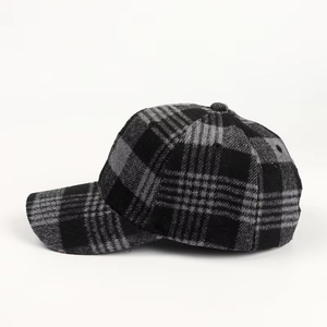 Gorras de Béisbol a Cuadros de Poliéster con Adhesivo Mágico, Logotipo Personalizado, Gorra de Béisbol Clásica Ajustable, Gorra de Uso Diario, Gorra Estilo Dad Hat - Product Image 5