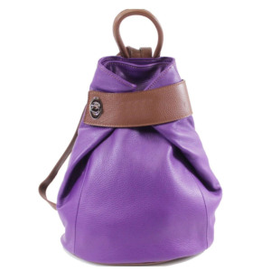 Bolso Tipo Cubo de Cuero Genuino Rosa con Correa Marrón y Cierre de Hebilla, Bolso de Mano Clásico para Mujer, Bolsos de Diseño de Lujo para Damas - Product Image 4