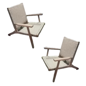 Patio d'hôtel meubles de salle à manger chaises de salle à manger en rotin pieds en bois chaises de salle à manger de la plus haute qualité produits de costumiz - Product Image 6