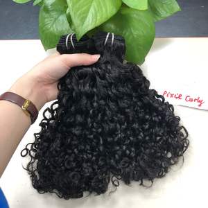 Bigg Virgin Vietnamese Hair Bundles Sin procesar Raw Cutícula Alineada Pixie Curly Weave Hair - Product Image 2