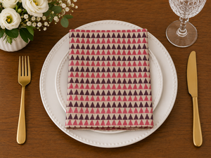 Geometric Tassel <b>Table</b> Runner Linen Bohemian Style Printed Home Decor - Product Image 2