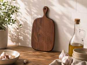 Planche à découper rectangulaire durable en acacia naturel pour la cuisine, la préparation des aliments, la découpe des légumes, la préparation des repas, le service - Product Image 4