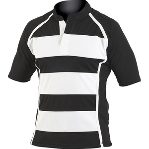Camiseta de Rugby Personalizada para Hombre, al por Mayor, Manga Corta, Secado Rápido, Antibacteriana, Sublimada, Impresa, de Poliéster, Deportiva - Product Image 1