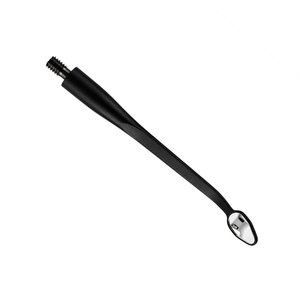 Miroir buccal dentaire rond micro HD ultra-mince 0,7 m, finition noire mate, poignée ergonomique, instrument d'inspection buccale manuel, vente en gros - Product Image 4