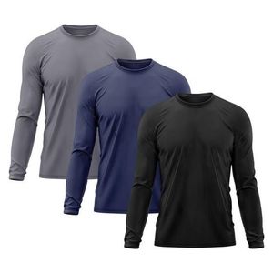 Conjunto de Protección Solar Anti-UV para Hombre, Color Azul Marino, Manga Larga, con Cuentas, Secado Rápido, Tejido de Malla, Cobertura Total, Talla Adulto - Product Image 4