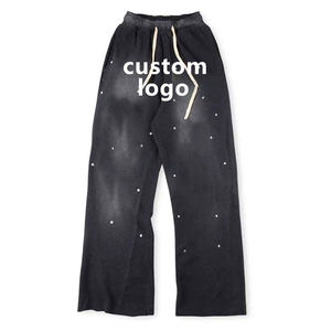 Survêtement Homme Haute Qualité 2025 – Hoodie Distressed Épais et Pantalon de Jogging Évasé - Product Image 1