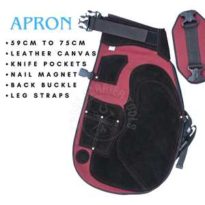 Kit completo de herramientas de herrador para herramental de caballos con pinza para herraduras de cabeza redonda larga, delantal de seguridad, extractor de herraduras, pinza para fuego y martillo - Product Image 2