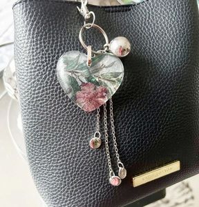Decorative Epoxy Resin Key Ring with Heart Shape Design <b>Custom</b> Branding and Stylish <b>Keychain</b> Accessory - Product Image 1