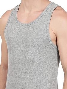 เสื้อกล้ามออกกำลังกายสำหรับผู้ชาย ผลิตจากผ้าคอตตอนริบเนื้อนุ่มแบบริงสปัน ผู้ผลิตขายส่งจากอินเดีย - Product Image 2