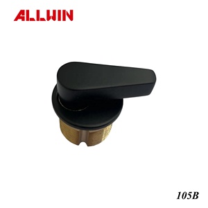 ชุดล็อคประตูแบบฝังพร้อมกุญแจหมุน วัสดุทองเหลืองเคลือบนิกเกิลขัดเงา - Product Image 3