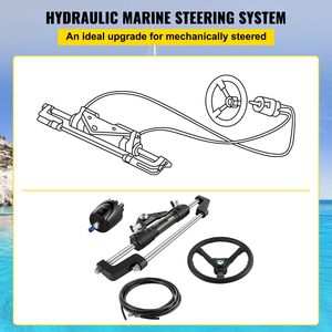 Kit di Sterzo Idraulico per Barche da 300HP, Pompa Idraulica per Timone Fuoribordo da 14 Piedi, Parti e Accessori per la Sterzatura di Imbarcazioni - Product Image 3