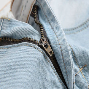 Short Cargo décontracté personnalisé pour hommes 100% coton vieilli Denim doublé Jean pantalon avec trous de haute qualité - Product Image 5