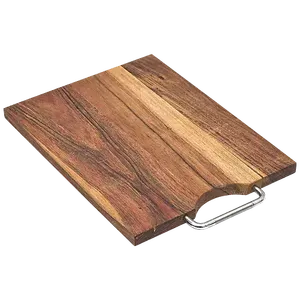 Tabla de Cortar de Madera con Mango de Metal, Tabla de Cocina Resistente para Carne, Verduras y Frutas, Esencial para Cocinar con Estilo - Product Image 4
