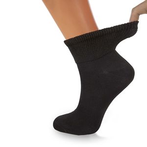 Women's Diabetic Ankle <b>Socks</b> 3 Pairs Non-Binding Top Size 5-7 Promotes Circulation - Product Image 4