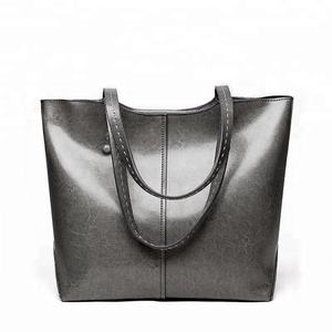 Casual Genuine Leather Tote Bag <b>Women</b> Large Capacity Shoulder Handbag Real Leather <b>Work</b> Purse Custom Logo - Product Image 5