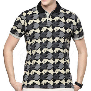 Design unique grande taille hommes imprimés polos nouveauté séchage rapide hommes imprimés polos - Product Image 1