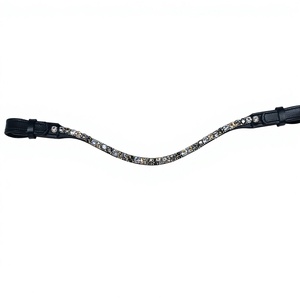 Bandeau de front en cuir personnalisable sur mesure pour cheval, réglable, qualité supérieure, fournisseur équestre - Product Image 1