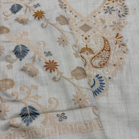 Costumes en pashmina Jacquard Jamawar pour femmes, vêtements traditionnels de luxe, design tissé personnalisé, ensemble 3 pièces, fabricant OEM ODM