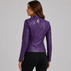 Chaqueta de cuero premium para mujer diseñada para un estilo sin esfuerzo, uso cómodo y rendimiento confiable en todas las temporadas OEM - Product Image 3