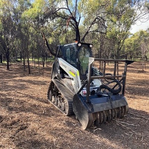 High Performance Terex Skid Steer Loader With Mulcher Suitable For <b>Brush</b> Cutting And <b>Vegetation</b> Control Tasks - Product Image 6