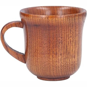 Mug en bois naturel personnalisable en gros - Tasse à café de voyage éco-responsable, tasse à thé en bois durable pour cadeaux, mug en bois incassable - Product Image 4