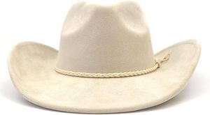 Sombrero de Gamuza Estilo Vaquera Costera Estético - Product Image 2