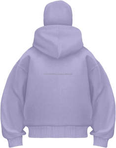 Sweat à capuche cagoule zippé pour homme, en polaire, style streetwear hiver, avec broderie de logo personnalisé, vente en gros - Product Image 2