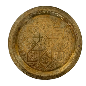 Plato de Servir Redondo de Hierro Dorado Rosa, Estilo Americano, Ecológico, Pulido, para Decoración de Mesa de Bodas y Eventos - Product Image 4