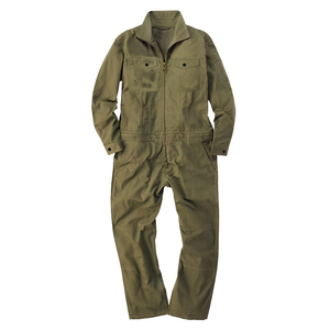 Dangri Combinaison de travail pour homme, kaki, respirante, certifiée CE, en coton, anti-poussière, à manches longues, avec fermeture éclair frontale et plusieurs poches, résistante aux perforations - Product Image 4