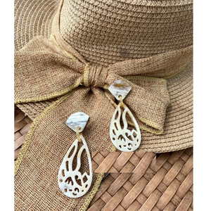 Pendientes de Cuerno de Búfalo Hechos a Mano FAIZA CRAFT, Diseño Clásico, Regalo de Moda para el Día de la Madre, Artesanía Natural de Uttar Pradesh - Product Image 4
