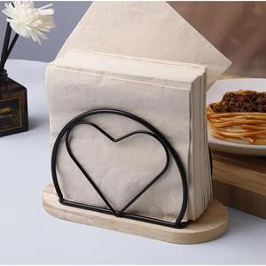 Support de serviettes rond en bois doré, accessoires de décoration de table, fournitures de restaurant, porte-mouchoirs, prix abordable - Product Image 5