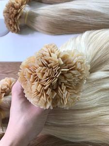 Extensiones de Cabello Humano con Puntas de Queratina, Color Claro, Cutícula Alineada, Cabello Virgen de Vietnam, Envío Mundial, MOQ 100 Gramos, Puntas I-U-V - Product Image 5