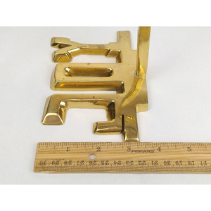 Durable Handmade Joy Named Christmas <b>Stocking</b> <b>Holder</b> Factory Hot Sale Luxury Gold Metal Mantel Hook Best Quality Minimalist - Product Image 6