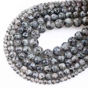 Cuentas Sueltas de Granito Sésamo Natural, Lisas, Multicolores, de Excelente Calidad para la Fabricación de Joyas, Pulseras, Collares y Abalorios DIY - Product Image 5