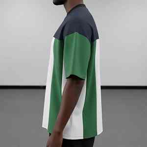 Heavyweight Cotton 180GSM Eco-Friendly High Quality OEM/ODM Quick Dry Custom Puff Printed Logo Loose Fit <b>Drop</b> T-Shirt Men - Product Image 5