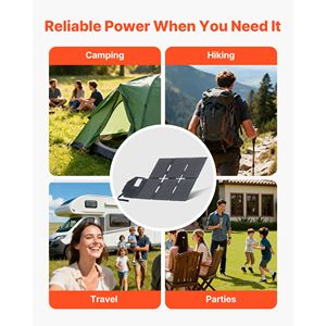 Pannello Solare Monocristallino Pieghevole Portatile da 60W, Tipo N 16BB con Efficienza del 24%, Potenza 30W per Uscita MC4 - Product Image 6