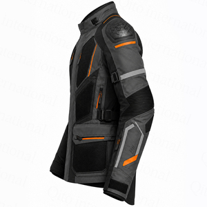 เสื้อแจ็คเก็ตมอเตอร์ไซค์ผ้าตาข่ายดีไซน์ใหม่ CE Armours ระบายอากาศได้ดี เหมาะกับทุกฤดู สำหรับผู้ชาย ขี่มอเตอร์ไซค์ผจญภัย  ผ้าคอร์ดูร่า - Product Image 2