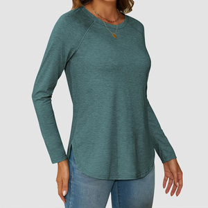 T-shirts respirants pour femmes à bas prix, vêtements pour adultes, t-shirts à manches longues pour femmes, disponibles en stock, nouvelle qualité supérieure avec OEM - Product Image 5