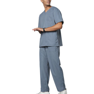 Custom Logo Medical Scrub Uniform <b>Set</b> For <b>Doctors</b> Nurses And Healthcare Professionals Soft Durable Fabric - Product Image 1