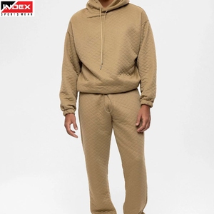 2026 New Arrival Men <b>Oversized</b> Sweat Suit USA Trendy Hoodie <b>Jogger</b> Set Premium Sportswear Bulk Order Direct Factory - Product Image 1