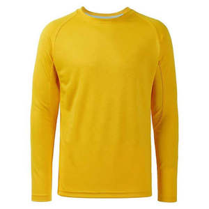 Camiseta de Manga Larga para Hombre, Cuello Redondo, Corte Regular, Color Sólido, Informal, Tejido de Punto, Secado Rápido, Poliéster - Product Image 2