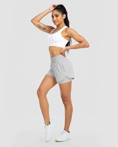 Shorts Deportivos de Cintura Alta para Mujer, con Logotipo Personalizado, Estilo Biker, de Secado Rápido, para Gimnasio, con Efecto Levanta Glúteos - Product Image 4