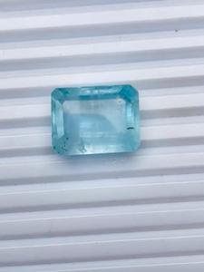 Aguamarina Natural Corte Esmeralda 4.50CTS Color Azul Cielo Premium Claridad Excelente Calidad Fina Tratada con Calor Pieza de Colección IGI - Product Image 2